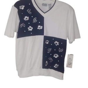 Vintage 1980's The Village 2 Pc Wide Leg Bermuda Short Set Set